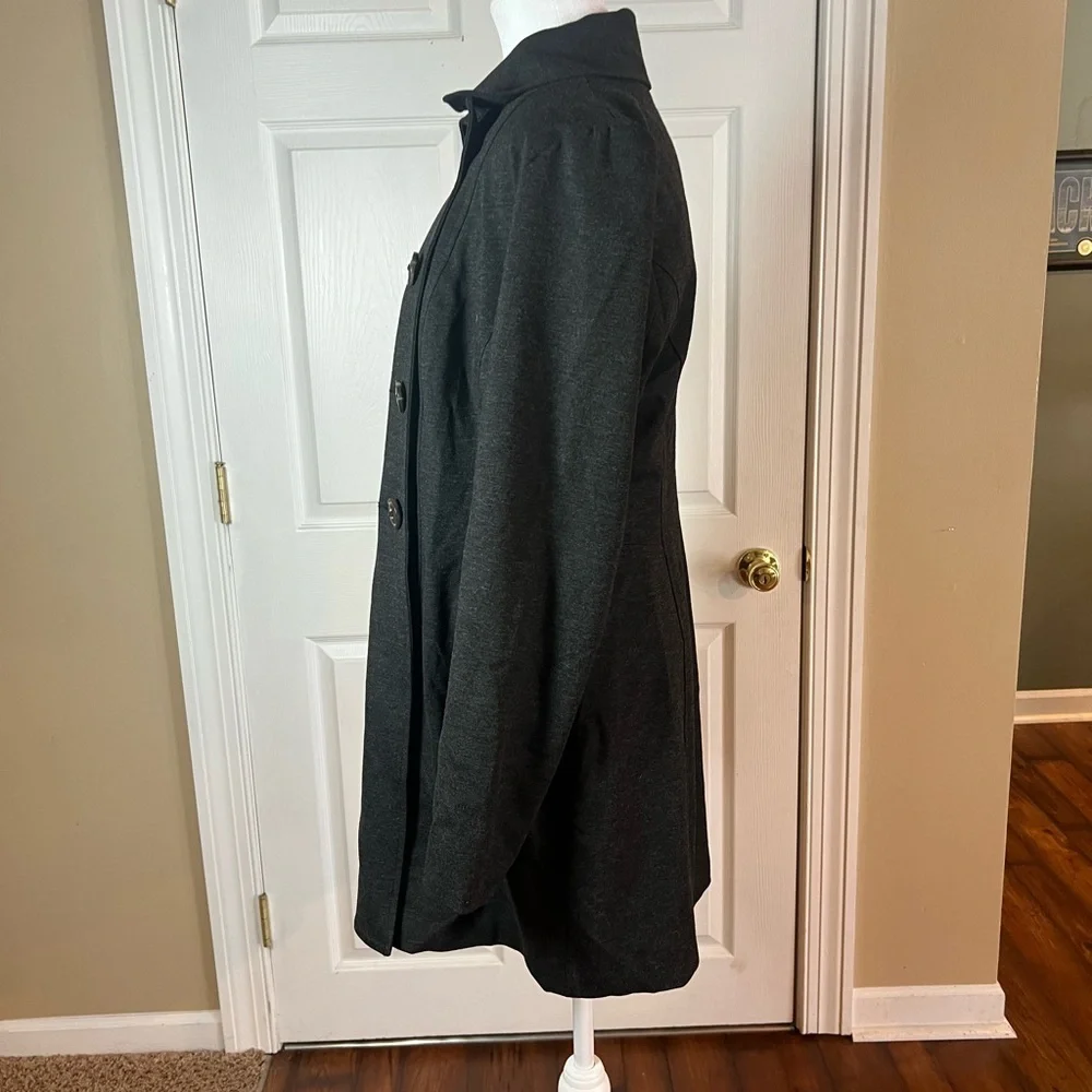 Cabi Casablanca Classic Ponte Trench Coat In Charcoal Gray #648 Medium - Picture 2 of 5